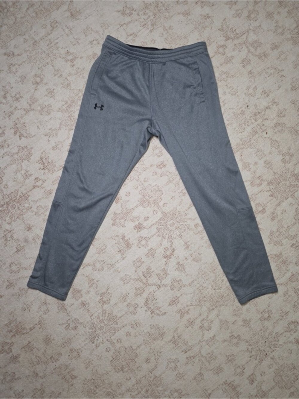Under Armour Men's Armour Fleece Pants Gray Large Loose Athletic Sweatpants